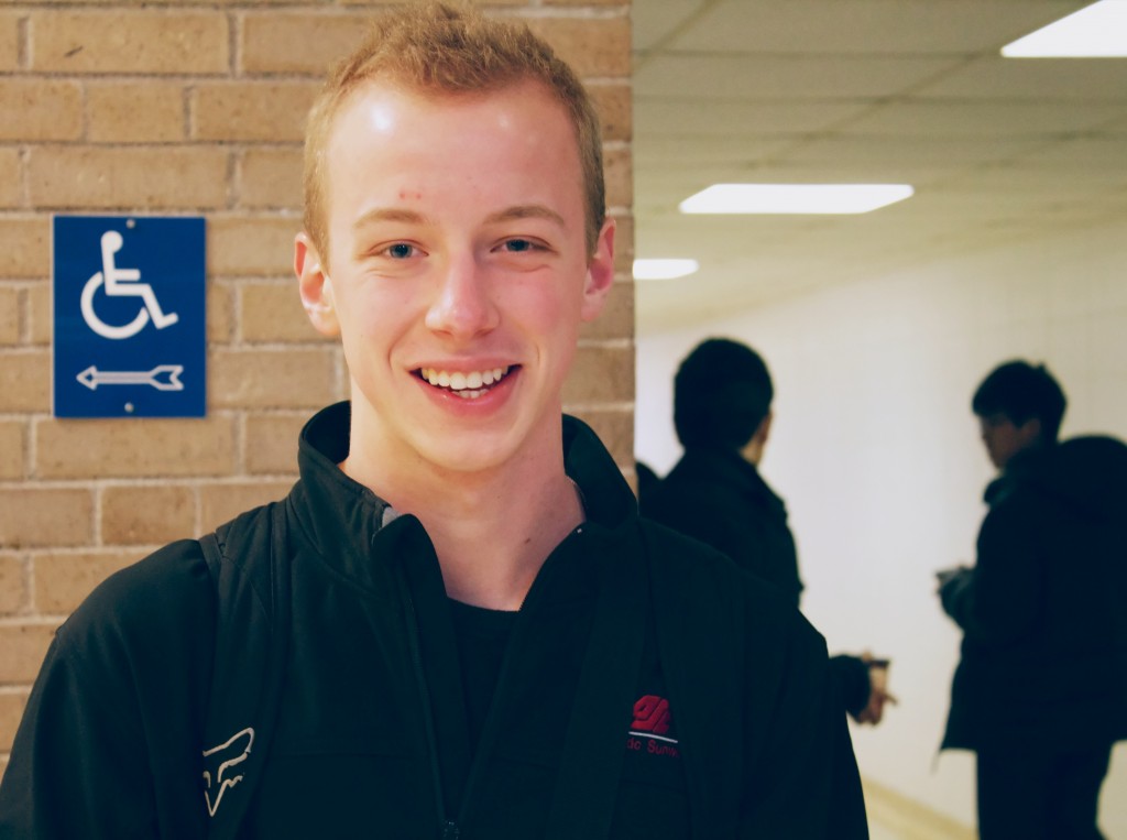 Matthew Lodge: First year arts “I watched Twilight with my sister.”