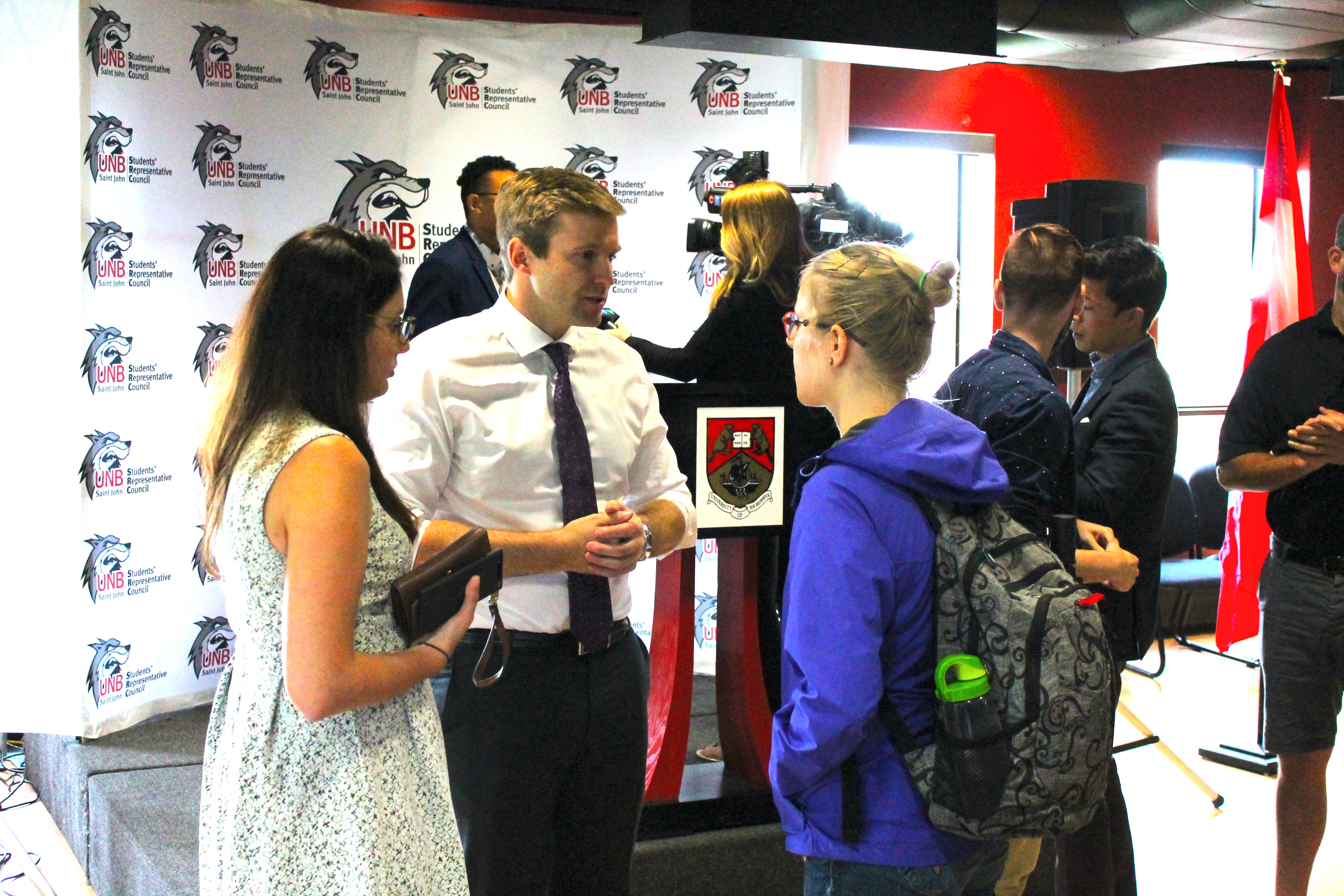 Students had a chance to meet with the Premier on Tuesday at the SRC's ConnectUNBSJ event. Photo: Nick Karimi