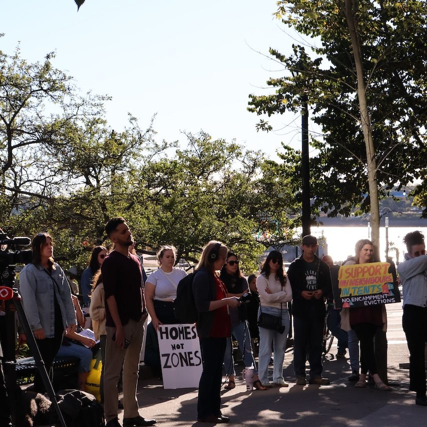 Protest outside of the Saint John city hall taken on September 22 by Samridhi Girdhar