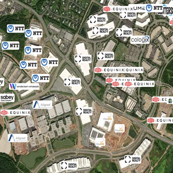 Data Centre Alley via Data Center Map